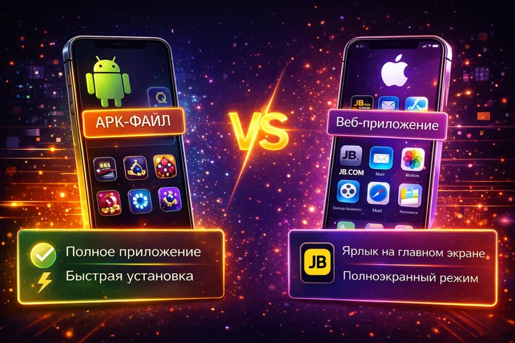 Сравнение способов установки приложения JB.com